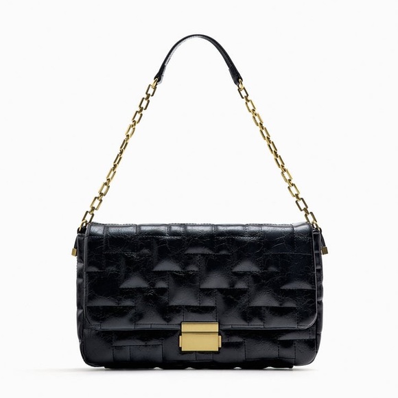 ZARA QUILTED SHOULDER BAG - Picture 5 of 11